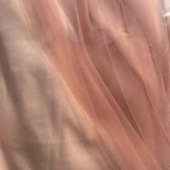 Area Sequin Pink Low Plunge Dress Sz L NWOT - Picture 12 of 12